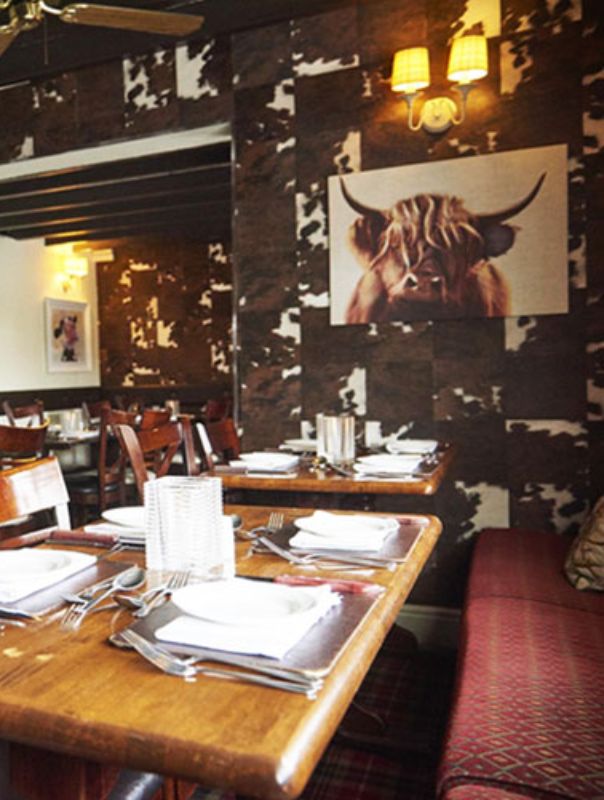Meal at Rythre Arms Steakhouse